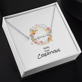Personalized name necklaces!  These trendy necklaces look great with any outfit and are the perfect gift idea for friends and loved ones.
