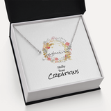 Personalized name necklaces!  These trendy necklaces look great with any outfit and are the perfect gift idea for friends and loved ones.
