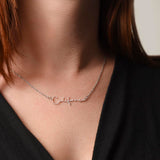 Personalized name necklaces!  These trendy necklaces look great with any outfit and are the perfect gift idea for friends and loved ones.