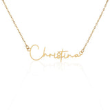 Personalized name necklaces!  These trendy necklaces look great with any outfit and are the perfect gift idea for friends and loved ones.