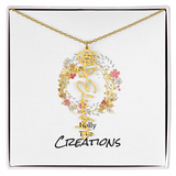 Beautiful birth flower necklace!