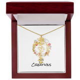 Beautiful birth flower necklace!