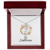 Beautiful birth flower necklace!