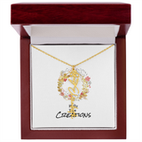 Beautiful birth flower necklace!