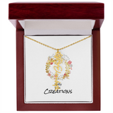 Beautiful birth flower necklace!
