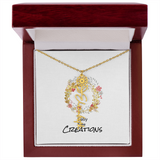 Beautiful birth flower necklace!