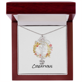 Beautiful birth flower necklace!