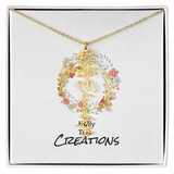 Beautiful birth flower necklace!