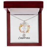 Beautiful birth flower necklace!