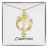Beautiful birth flower necklace!