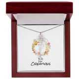 Beautiful birth flower necklace!