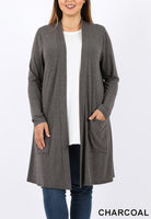 Lightweight summer duster with front pockets