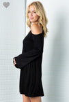 Cold shoulder tunic dress